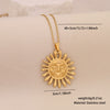 Wholesale Unique Minimalist Creative Sun And Moon Pendant Stainless Steel Necklace