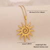 Wholesale Unique Minimalist Creative Sun And Moon Pendant Stainless Steel Necklace
