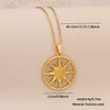 Wholesale Unique Minimalist Creative Sun And Moon Pendant Stainless Steel Necklace