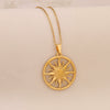 Wholesale Unique Minimalist Creative Sun And Moon Pendant Stainless Steel Necklace