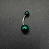 Wholesale Unisex Acrylic Navel Ring Jewelry Stainless Steel Candy Color Round Style