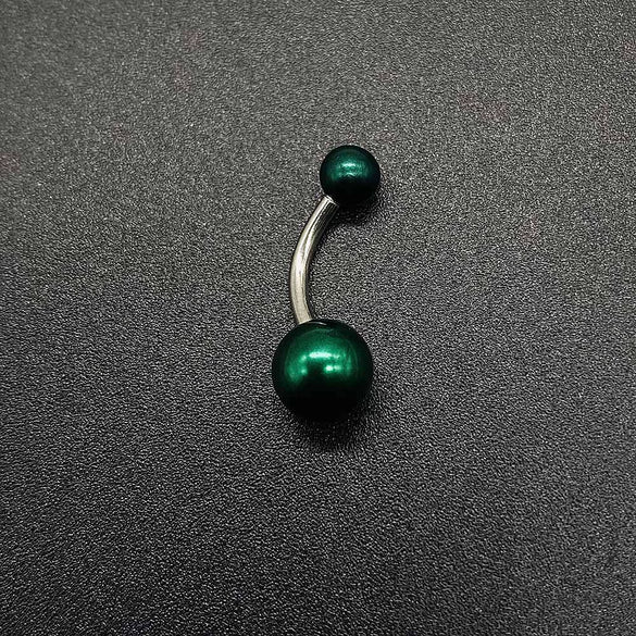 Wholesale Unisex Acrylic Navel Ring Jewelry Stainless Steel Candy Color Round Style
