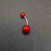 Wholesale Unisex Acrylic Navel Ring Jewelry Stainless Steel Candy Color Round Style