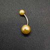 Wholesale Unisex Acrylic Navel Ring Jewelry Stainless Steel Candy Color Round Style