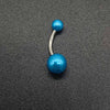 Wholesale Unisex Acrylic Navel Ring Jewelry Stainless Steel Candy Color Round Style
