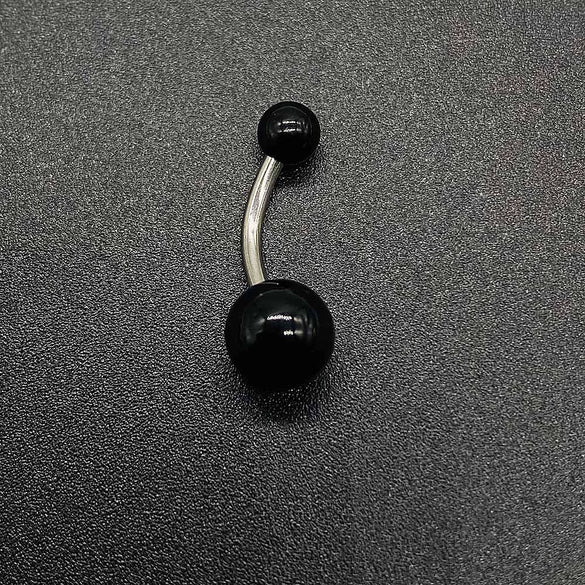 Wholesale Unisex Acrylic Navel Ring Jewelry Stainless Steel Candy Color Round Style
