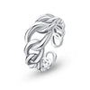 Wholesale Unisex Adjustable Open Ring S925 Sterling Silver Geometric Style Electroplated