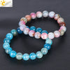 Wholesale Unisex Agate Bracelet With Dyed Natural Stone Beads And Polishing Treatment