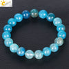 Wholesale Unisex Agate Bracelet With Dyed Natural Stone Beads And Polishing Treatment