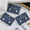 Wholesale Unisex Alien Shape Freshwater Keshi Pearl Earrings In Blue Grey Sterling Silver