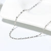 Wholesale Unisex Allmatch Geometric S925 Sterling Silver Clavicle Necklace With Electroplating Treatment