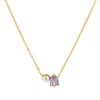 Wholesale Unisex Ancient Geometric Style Electroplated Stainless Steel Water Drop Pearl Zircon Pendant Ochain Necklace