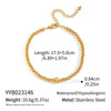 Wholesale Unisex And Women's Vintage Geometric Stainless Steel Gold Bead Bracelet With Electroplating