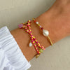 Wholesale Unisex Braided Rope Bow Bracelet Made Of Titanium Steel With 18K Real Gold Electroplating