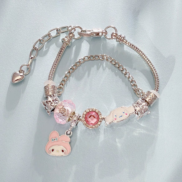 Wholesale Unisex Cartoon Characters Zinc Alloy Electroplated Bracelet Jewelry