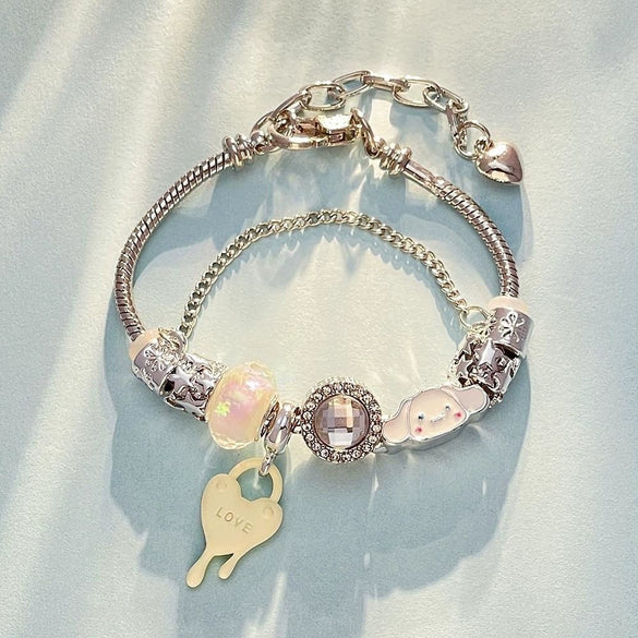 Wholesale Unisex Cartoon Characters Zinc Alloy Electroplated Bracelet Jewelry