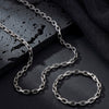 Wholesale Unisex Casual Geometric Stainless Steel Oshaped Chain Necklace With Real Gold Plating