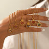 Wholesale Unisex Casual Geometric Stainless Steel Real Gold Plated Ushaped Chain Necklace