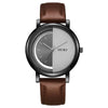 Wholesale Unisex Casual Hollow Dial Quartz Watch Alloy Case Imitation Leather Strap Stainless Steel Buckle Round Dial
