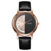 Wholesale Unisex Casual Hollow Dial Quartz Watch Alloy Case Imitation Leather Strap Stainless Steel Buckle Round Dial