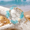 Wholesale Unisex Casual Minimalist Geometric Resin Shell And Starfish Gravel Handmade Bracelet