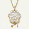 Wholesale Unisex Cat Claw Zircon Opening And Closing Pendant Light Luxury Style Copper 14K Gold Plated Jewelry