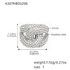 Wholesale Unisex Cold Style Geometric Electroplated Stainless Steel Eggshaped Ring Accessories