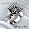 Wholesale Unisex Copper Electroplated Ring With Geometric And Animal Patterns Maillard Style Jewelry