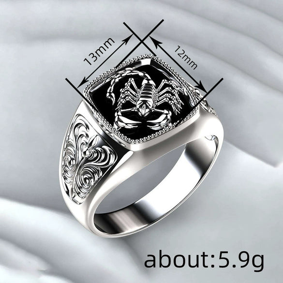 Wholesale Unisex Copper Electroplated Ring With Geometric And Animal Patterns Maillard Style Jewelry