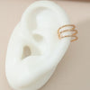 Wholesale Unisex Copper Geometric Multilayer Ear Clip Without Ear Holes Electroplated