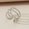 Wholesale Unisex Copper Geometric Multilayer Ear Clip Without Ear Holes Electroplated