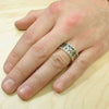 Wholesale Unisex Copper Ring With Geometric Pattern And Sculpture Design