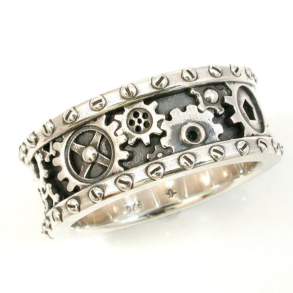 Wholesale Unisex Copper Ring With Geometric Pattern And Sculpture Design