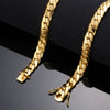 Wholesale Unisex Copper Vervain Chain Necklace Bracelet With Geometric Pattern And Electroplating Treatment