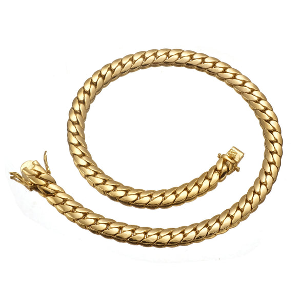 Wholesale Unisex Copper Vervain Chain Necklace Bracelet With Geometric Pattern And Electroplating Treatment