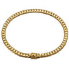 Wholesale Unisex Copper Vervain Chain Necklace Bracelet With Geometric Pattern And Electroplating Treatment