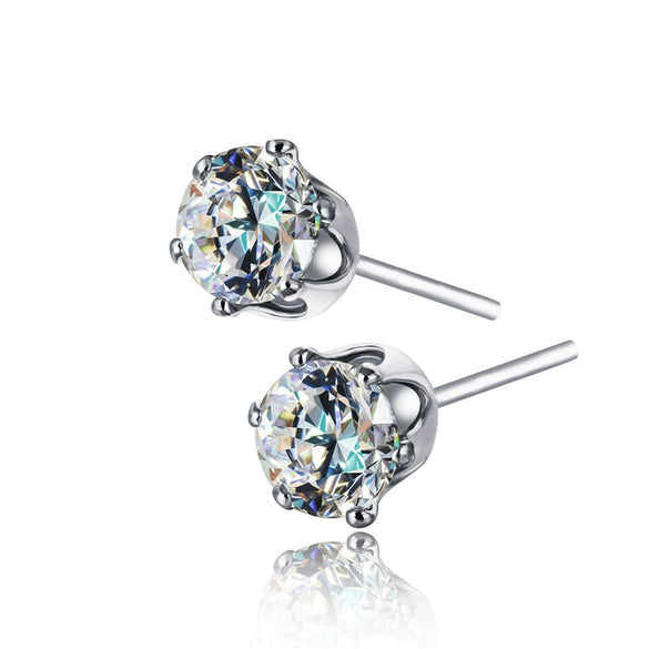 Wholesale Unisex Copper Zirconia Drop Shape Geometric Earrings