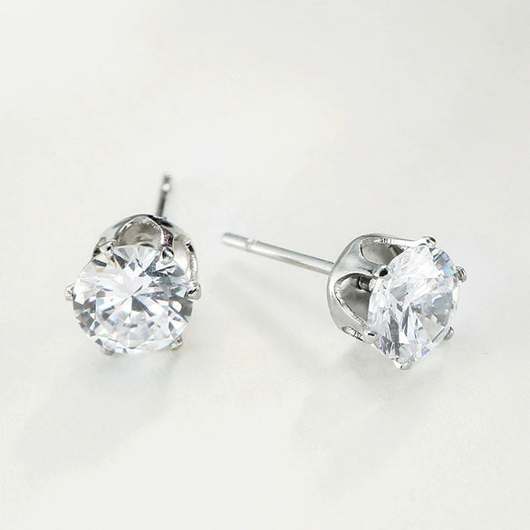 Wholesale Unisex Copper Zirconia Drop Shape Geometric Earrings
