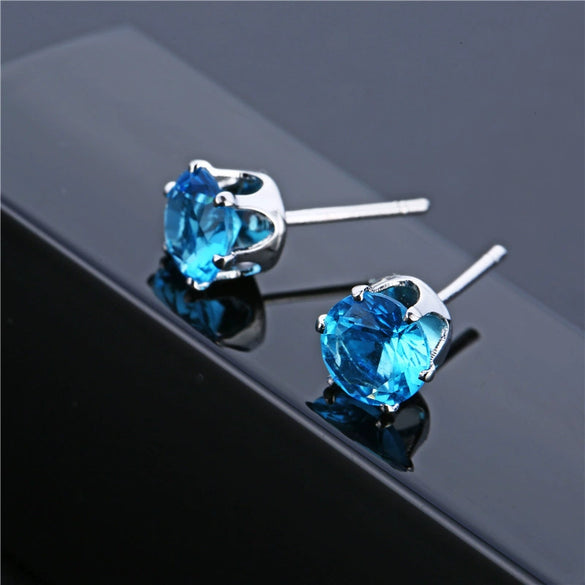 Wholesale Unisex Copper Zirconia Drop Shape Geometric Earrings