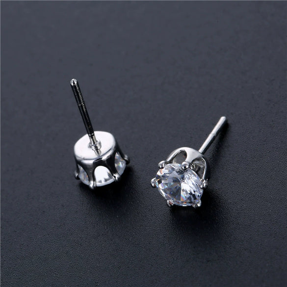 Wholesale Unisex Copper Zirconia Drop Shape Geometric Earrings