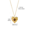Wholesale Unisex Cross Chain Necklace With Gold Electroplated Stainless Steel Pendant And Tiger Eye Stone