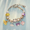 Wholesale Unisex Cute Cartoon Animal Zodiac Zinc Alloy Electroplated Bracelet For Children
