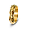 Wholesale Unisex Diamondshaped Rotatable Stressrelief Titanium Steel Ring With Geometric Design And Electroplating