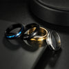 Wholesale Unisex Diamondshaped Rotatable Stressrelief Titanium Steel Ring With Geometric Design And Electroplating