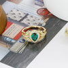 Wholesale Unisex Drop Shape Electroplated S925 Sterling Silver Ring