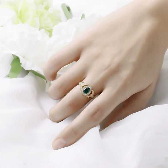 Wholesale Unisex Drop Shape Electroplated S925 Sterling Silver Ring