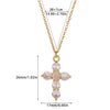 Wholesale Unisex Electroplated Gold Stainless Steel Cross Pendant Necklace