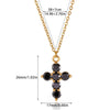 Wholesale Unisex Electroplated Gold Stainless Steel Cross Pendant Necklace