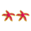 Wholesale Unisex Electroplated Stainless Steel Animal Starfish Oil Drip Earrings