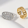Wholesale Unisex Electroplated Stainless Steel Chain Ring